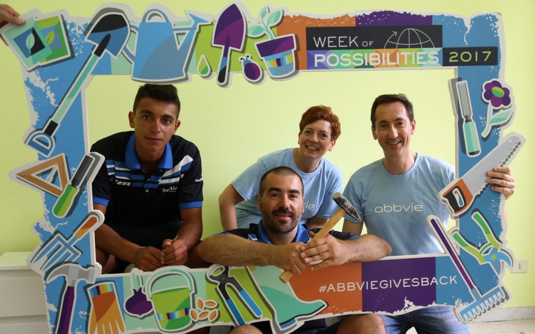 La Top Volley interviene con il Comune di Latina a supporto della “Week Of Possibilities” di AbbVie per avere un impatto significativo sulla vita delle persone