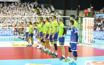 La Top Volley Latina esce sconfitta al debutto sul campo dei campioni d’Italia. Tubertini: “Non sono soddisfatto del risultato anche se alcuni aspetti positivi ci sono”