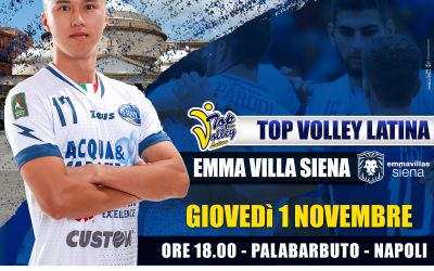 La Top Volley Latina impegnata al PalaBarbuto di Napoli contro Siena. Tubertini: “Abbiamo trovato punti e vittoria ma ora affrontiamo Siena”