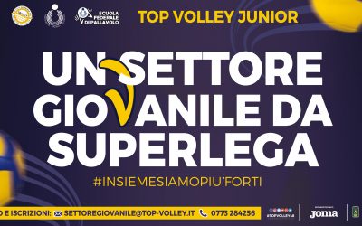 Riparte lunedì l’attività del settore giovanile della Top Volley