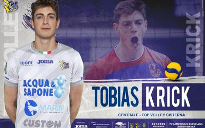 Alla Top Volley Cisterna arriva Tobias Krick, il gigante tedesco ha firmato un biennale. «Felice di arrivare in uno dei club più importanti e storici della Superlega».