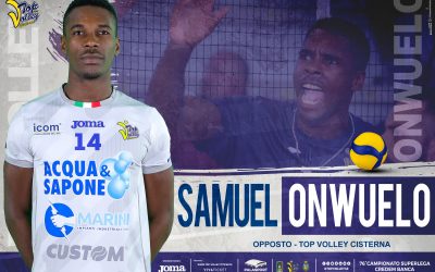 Samuel Onwuelo confermato alla Top Volley Cisterna: «La società ha avuto fiducia e io mi farò trovare pronto quando sarà il momento»