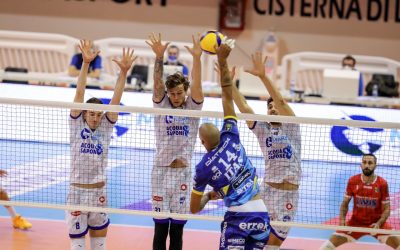 La Top Volley Cisterna cede a Trento in quattro set. Tillie: «I nostri avversari hanno battuto molto bene. Volevamo portare il match al tie-break»