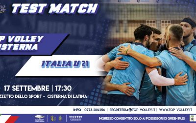 TEST MATCH: Top Volley Cisterna – Italia u21